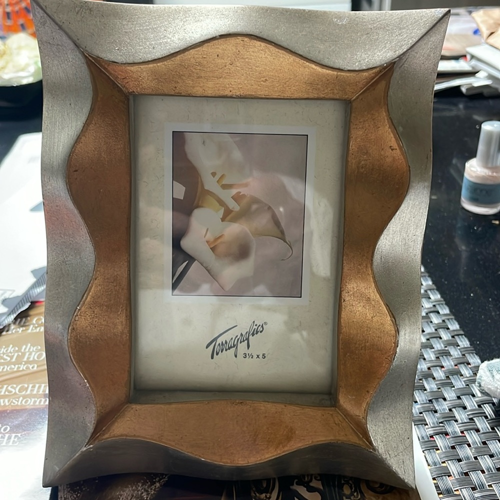 Gold and silver frame…3-1/2 by 5